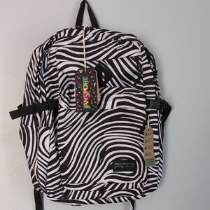 JANSPORT ZEBRA PRINT BACKPACK NEW WITH TAGS